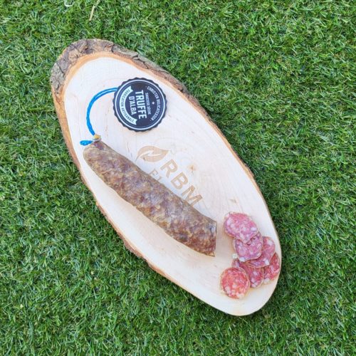 saucisse sèche truffée et planche personnalisée
